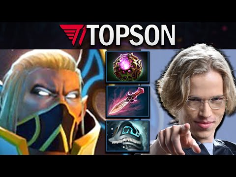 Invoker Dota 2 Gameplay T1.Topson with Octarine and Shivas