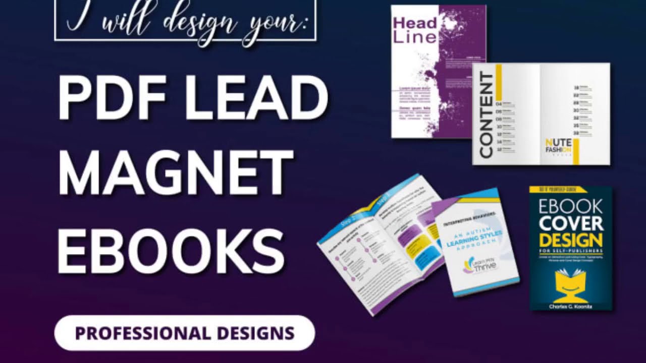 PDF lead magnet, ebook and workbook