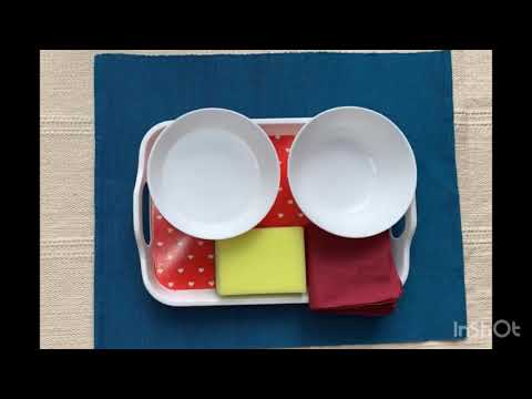 Montessori Practical Life - Transferring water using Sponge