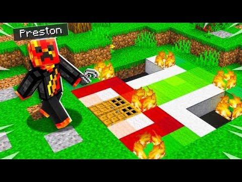 PrestonPlayz - 7 Ways to Prank Unspeakable's SECRET Minecraft House!