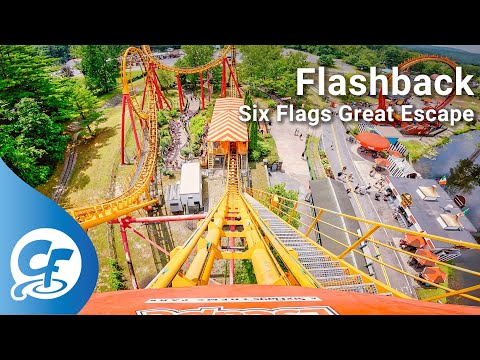 Front row point of view footage of Flashback
