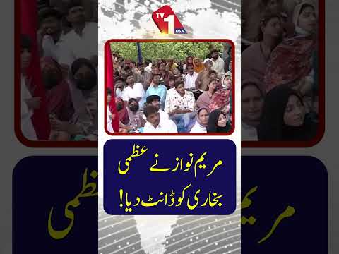 مریم نواز نے عظمیٰ بخاری کو ڈانٹ دیا