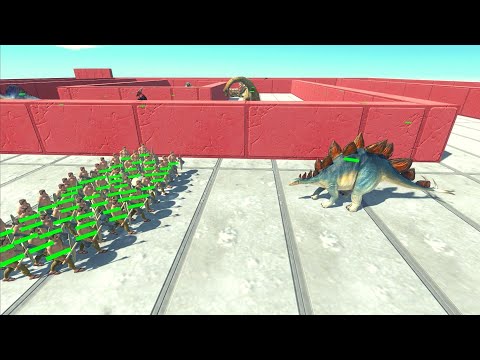 Impossible Maze - 50x Crixus The Gaul ARBS | Animal Revolt Battle Simulator