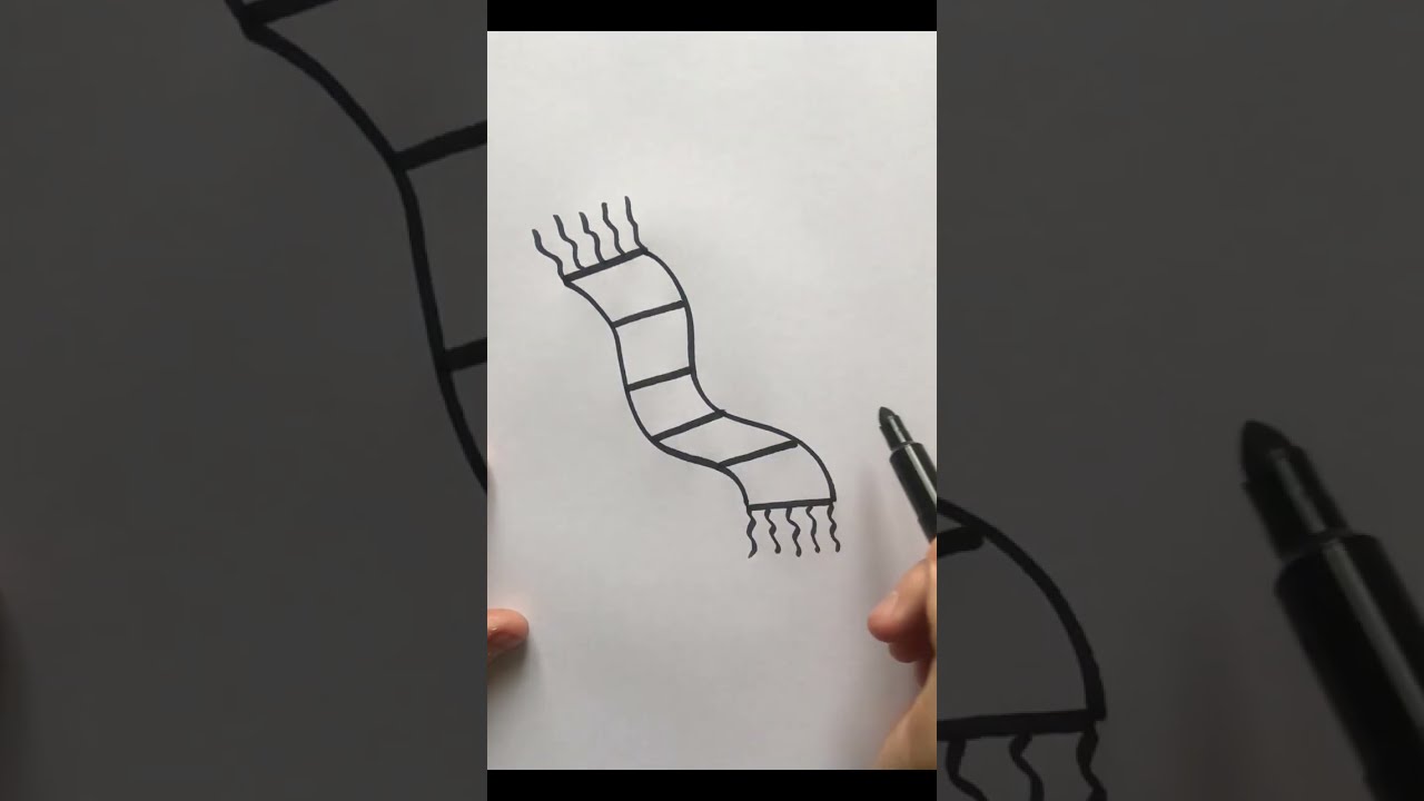 How To Draw A Scarf
