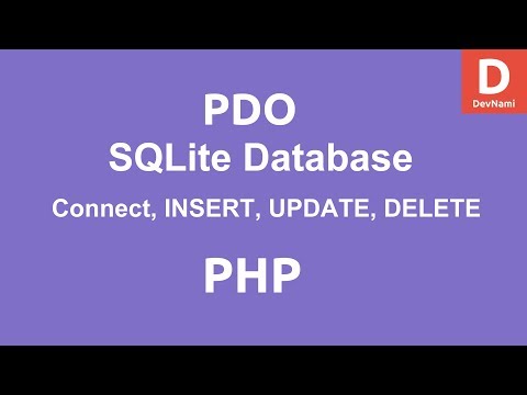PHP SQLite Connect to Database SELECT INSERT UPDATE Queries