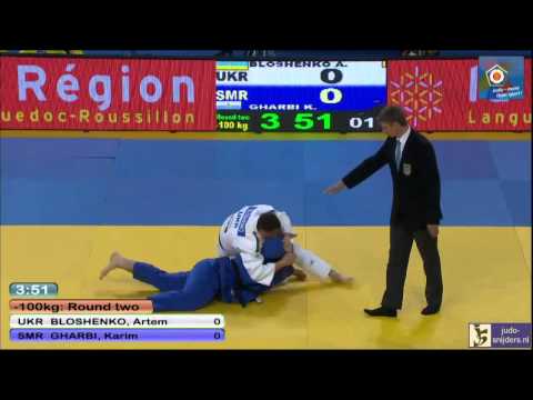 Judo 2014 European Championships Montpellier: Bloshenko (UKR) - Gharbi (SMR) [-100kg]