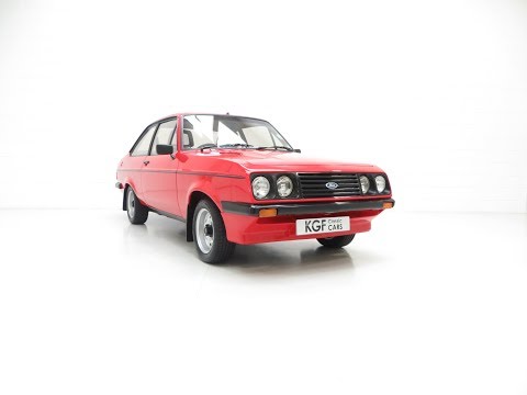 A Rare Ford Escort Mk2 RS2000 Base Model with One Registered Keeper from New - SOLD!
