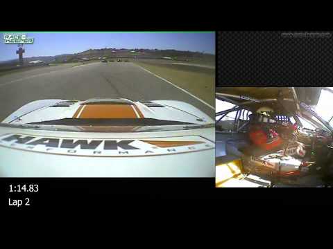 Patrick Lindsey's opening laps at Laguna including contact with Pilgrim