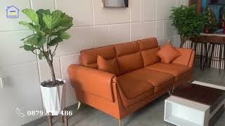 Giao sofa băng màu cam khách - noithatgiakho.com