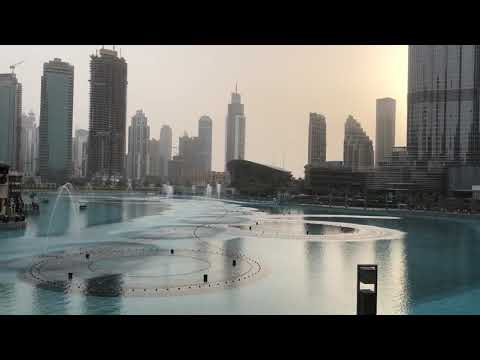 The Dubai Fountain, Enrique Iglesias, Hero, July 2018