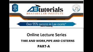 PIPE & CISTERN (PART-A) - TIME AND WORK