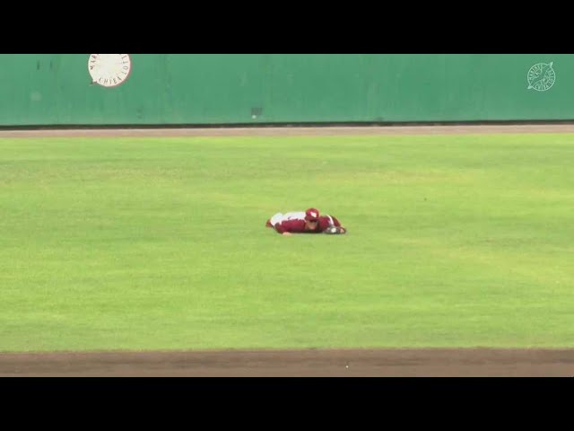 【ファーム】イーグルス・柳澤大空 レフトの前に落ちようかという打球をダイビングキャッチ!! 2023年6月26日 千葉ロッテマリーンズ 対 東北楽天ゴールデンイーグルス