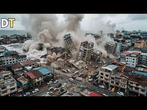 7.8 Earthquake in Philippines Today! Collapsed Buildings in Mindanao & 4.6-Foot Tsunami Waves