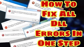 How To Fix All Dll File Errors In Winodws 11/10/8/7 One Step Easily.( Offline Method ) 100% Working