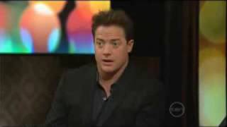 Brendan Fraser interview on ROVE Mummy Dragon Emperor RuTu video