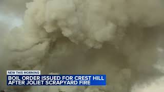 Crest Hill under boil water notice after scrapyard fire