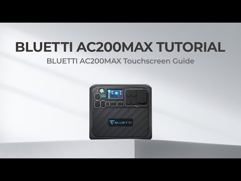BLUETTI AC200MAX | Menu & Settings
