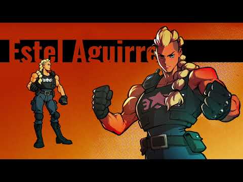 Streets Of Rage 4 - Estel Aguirre - Training Mode + In Game Combo Practice