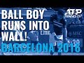 Tennis ball boy runs into wall | Barcelona Open 2016