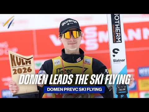 Domen succeeds his brother Peter Prevc and sets a new hill record in Kulm! | FIS Ski Jumping