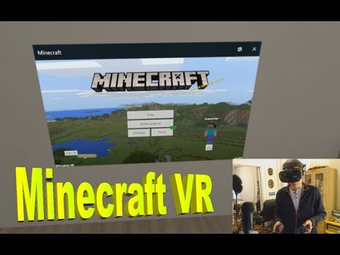 Windows Mixed Reality VR Headset Home Interface Demo - Minecraft test
