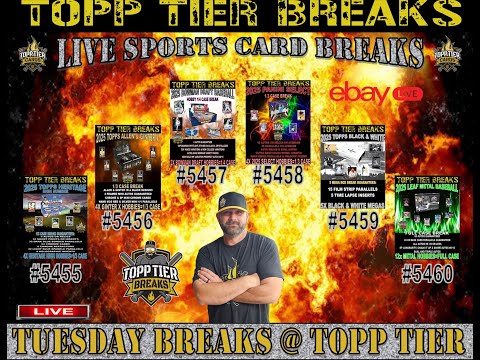 TUESDAY NIGHT BREAKS - 2025 BOWMAN DRAFT, SELECT, GINTER X, LEAF METAL, TOPPS BLACK & WHITE!