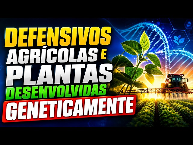 Defensivos agrícolas e plantas desenvolvidas geneticamente.