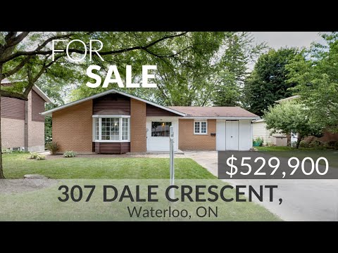 SPACIOUS BUNGALOW WITH DEEP LOT & WALKOUT BASEMENT!!! 307 Dale Crescent, Waterloo, ON - $529,900 🏡🔑