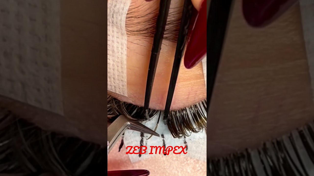 Eyelash Extension Tweezers ||Professional Expert Curved Isolation And 90° Volume #lashes #short