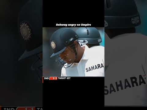 When Sehwag Got Angry on Umpire