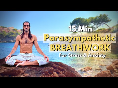 15 Minute Parasympathetic Breathwork For Stress & Anxiety  I Pranayama