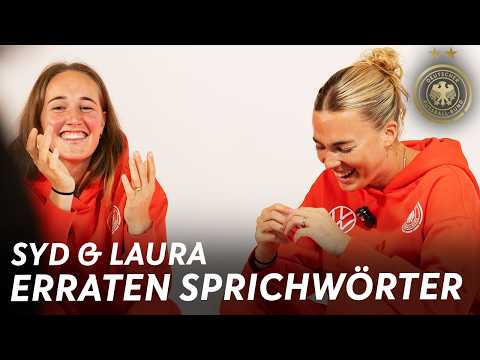 "Ich habe den Rochen gebraten" 🐟🍳😂 | Sydney Lohmann & Laura Freigang raten Sprichwörter