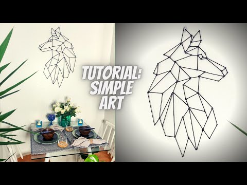Tutorial: Turn BBQ Skewers Into Affordable, Simple DIY Wall Art | Geometric Wolf
