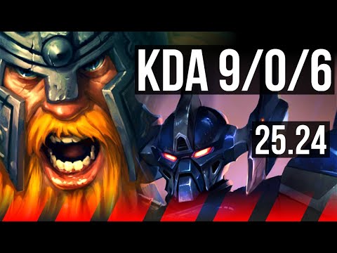 OLAF vs AATROX (TOP) | Perfect KDA: 9/0/6 | EUW Master | 25.24