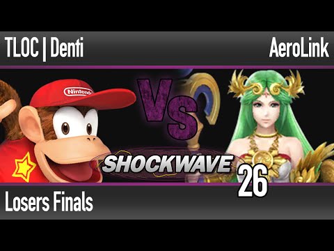 SW 26 Wii U - TLOC | Denti (Diddy, Sheik) vs AeroLink (Palutena) - Losers Finals