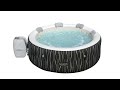 SaluSpa Hollywood AirJet Inflatable Hot Tub Spa With LED Lights video