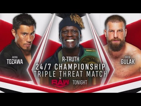 R-Truth vs Drew Gulak vs Akira Tozawa (Full Match)