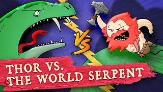 Thor vs. Jörmungandr The World Serpent - Norse Mythology - Extra Mythology