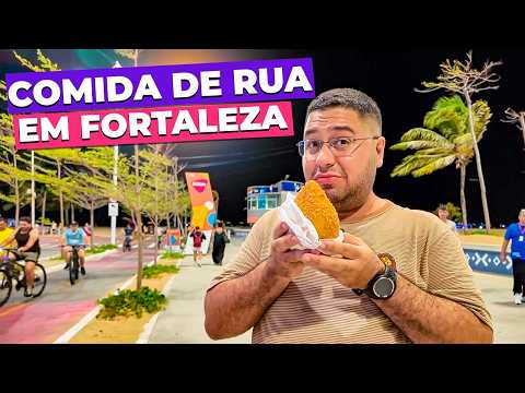 Trying LOTS of street food in Fortaleza