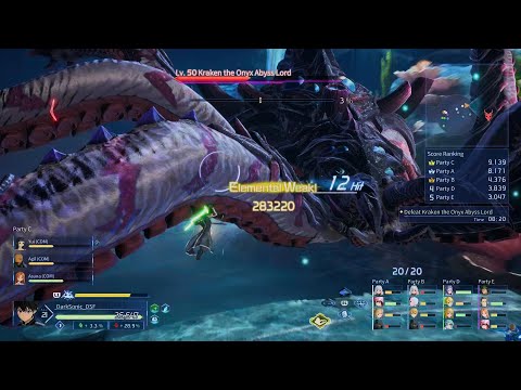 Sword Art Online Fractured Daydream | Extreme Boss - Kraken the Onyx Abyss Lord | Spriggan Kirito