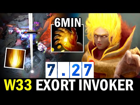 W33 INVOKER LORD is back! 6min MIDAS + Fountain Sunstrike