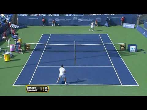 Cincinnati 2009 R3 - Djokovic vs Chardy (Second set)