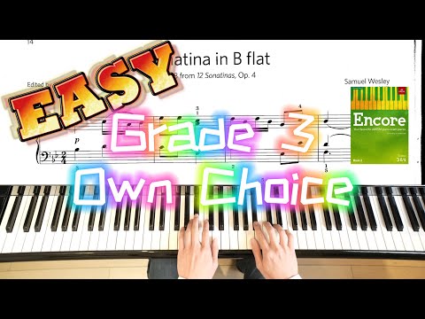 ABRSM Encore Book 2 Sonatina in B flat, Op. 4 No. 8 - Wesley (Own Choice)