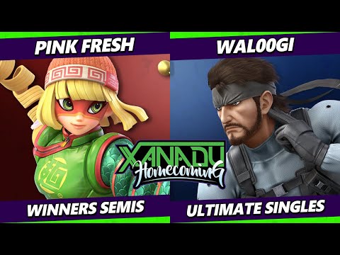 Xanadu Homecoming Top 8 - Pink Fresh (Min Min) Vs. Wal00gi (Snake) Smash Ultimate - SSBU