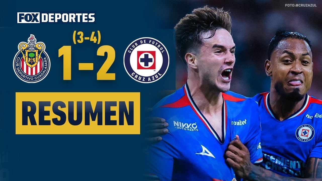 🔥 CHIVAS 1-2 (3-4) CRUZ AZUL | Guadalajara se quedó cerca | HIGHLIGHTS | Semifinal Vuelta | Liga MX