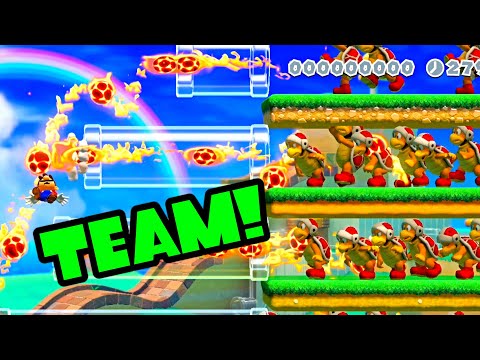 Super Mario Maker 2 Multiplayer Co-OP with Randoms O_o #396