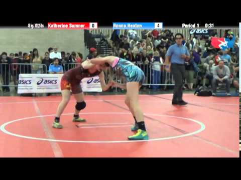 FILA Cadet 46 kg / 101.25 lbs - Katherine Sumner vs. Ronna Heaton