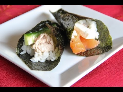 Hand Roll Sushi Recipe - Japanese Cooking 101