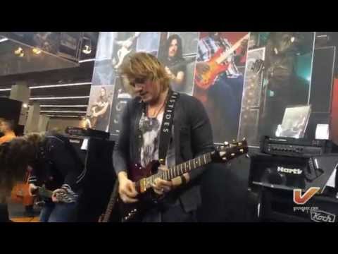 Bassist Barend Courbois and Guitarist Timo Somers at the Gruv Gear Musikmesse 2014 booth - Part 2