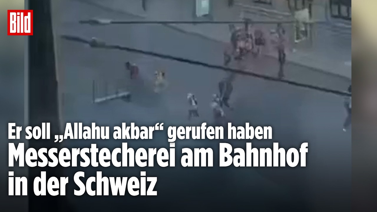 Er soll dabei „Allahu akbar“ gerufen haben: Mann sticht auf mehrere Menschen ein